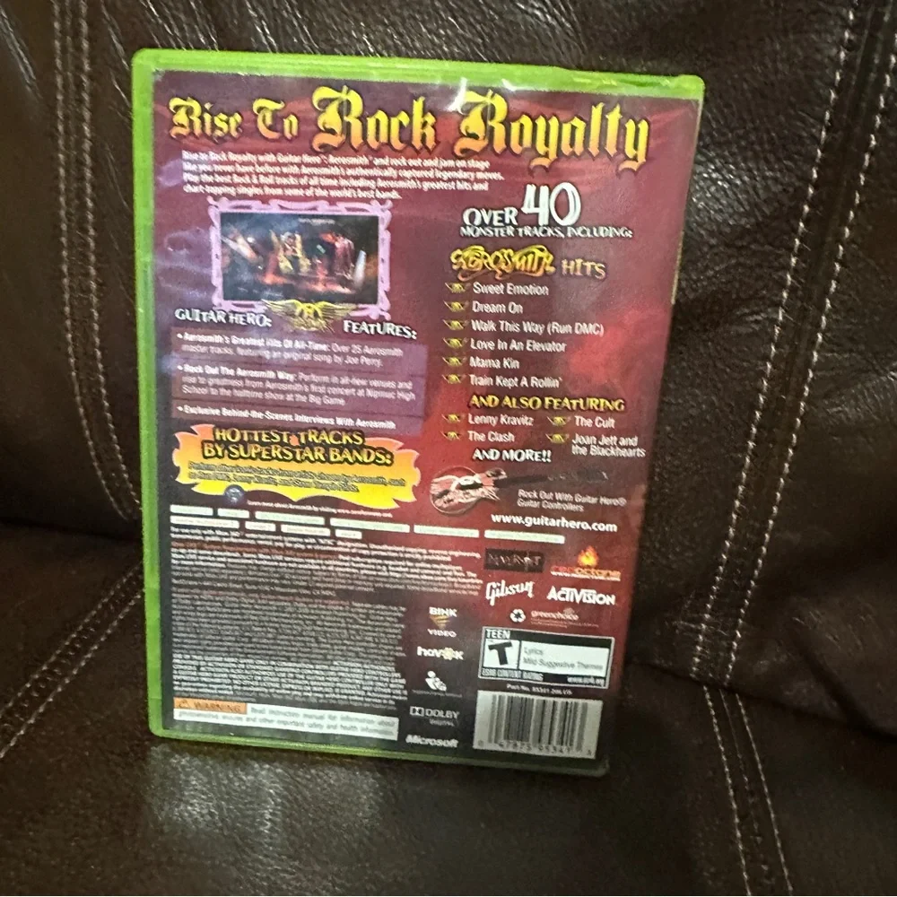 Guitar Hero:‎ Aerosmith (Microsoft Xbox 360, 2008) Complete with Manual CIB
